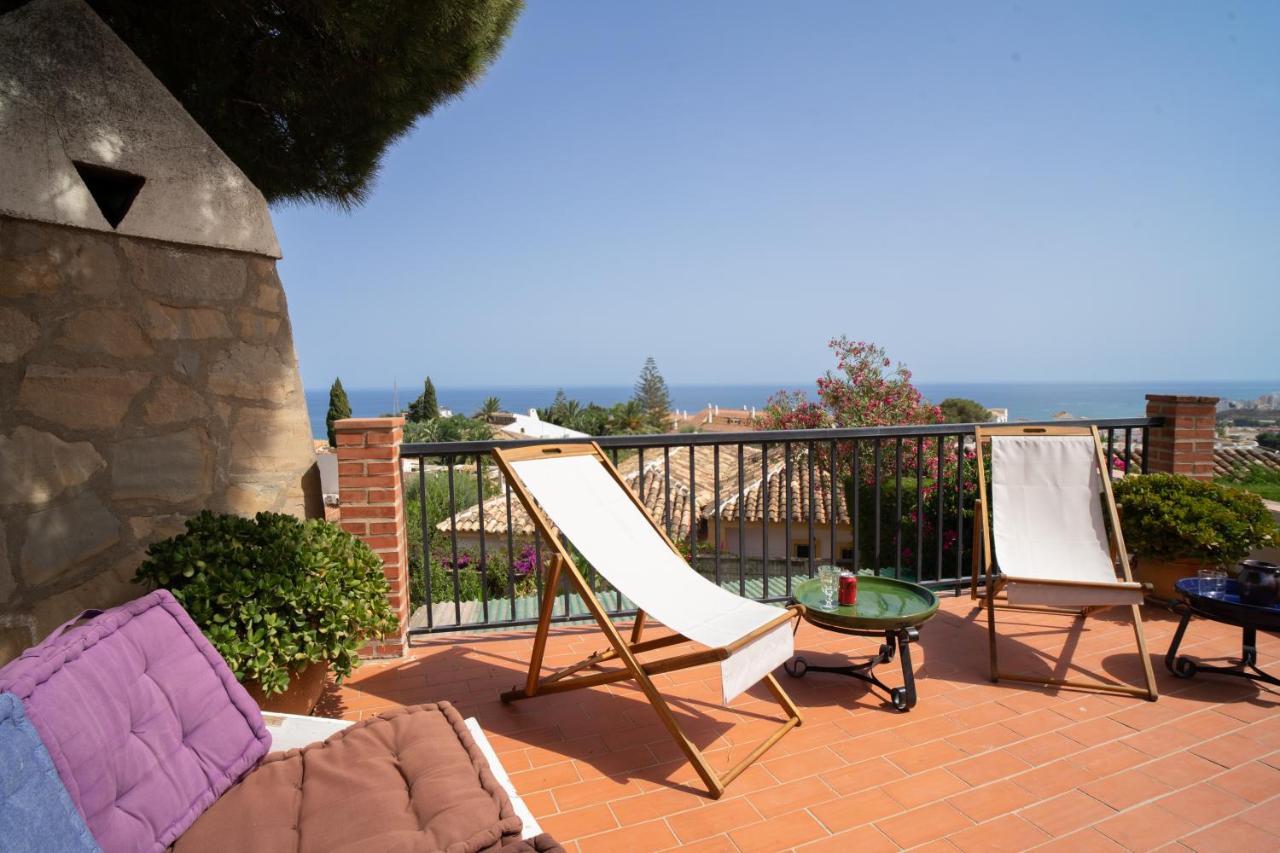 Casa Ancladero Big Rooftop Terrace, 2 Bedroom Guesthouse W Garden And View Fuengirola Exterior photo