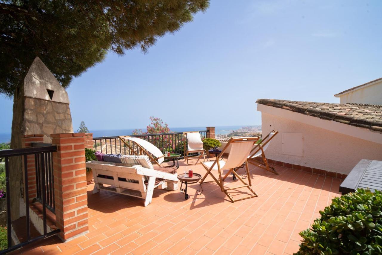 Casa Ancladero Big Rooftop Terrace, 2 Bedroom Guesthouse W Garden And View Fuengirola Exterior photo